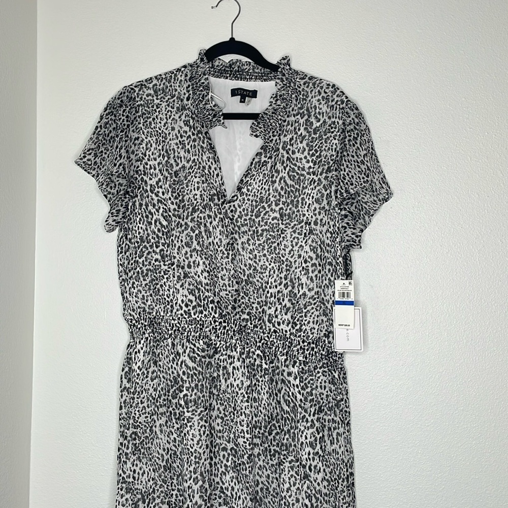 NWT 1. STATE Short Sleeve High Low Maxi Dress - Picture 3 of 12